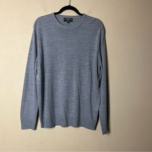 5/$30 Harbor island men long sleeve super‎ soft comfort classic gray sweater L